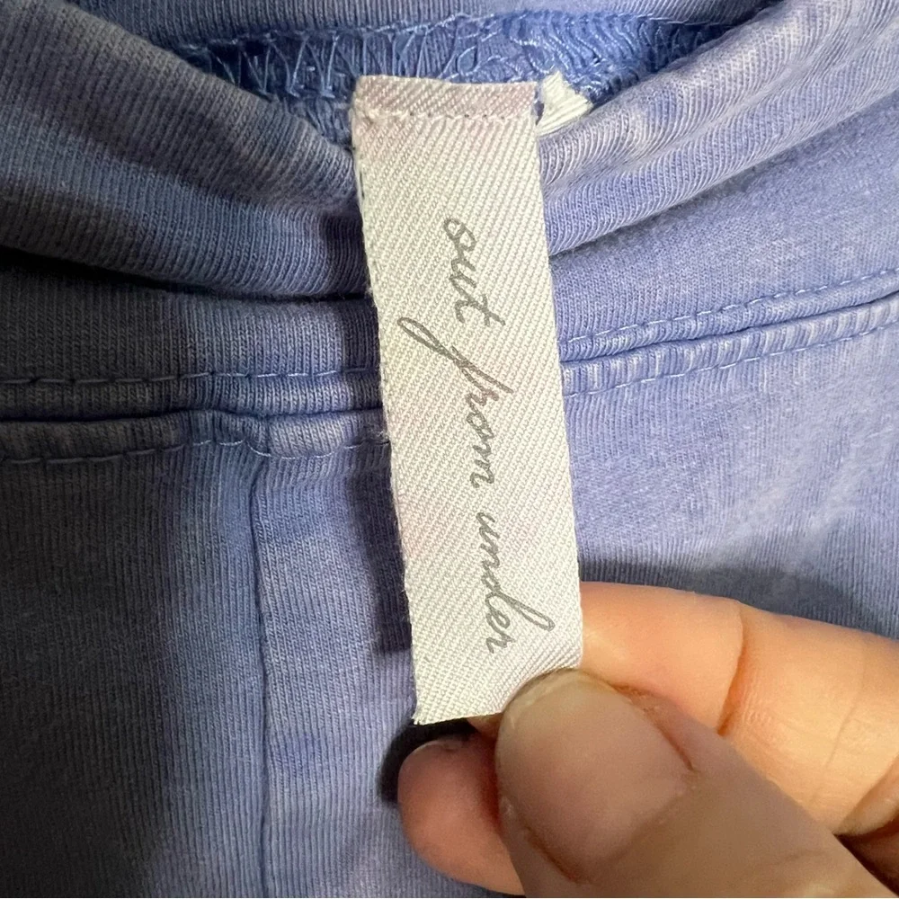 Out From Under UO Aria High Rise Lavender Blue Washed Flare Pull On Groovy Pants